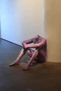 What are you looking for-Seated Man, 2007, sequins on the mannequin of  fiberglass & polyester resin, 71_5x59x92_5cm.jpg